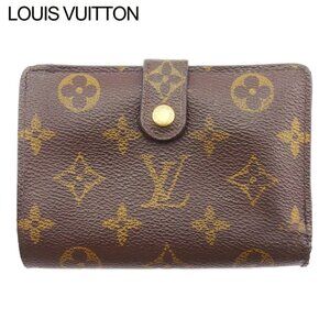 LOUIS VUITTON Bifold Wallet Brown beige gold Women M61663 Authentic secondhand